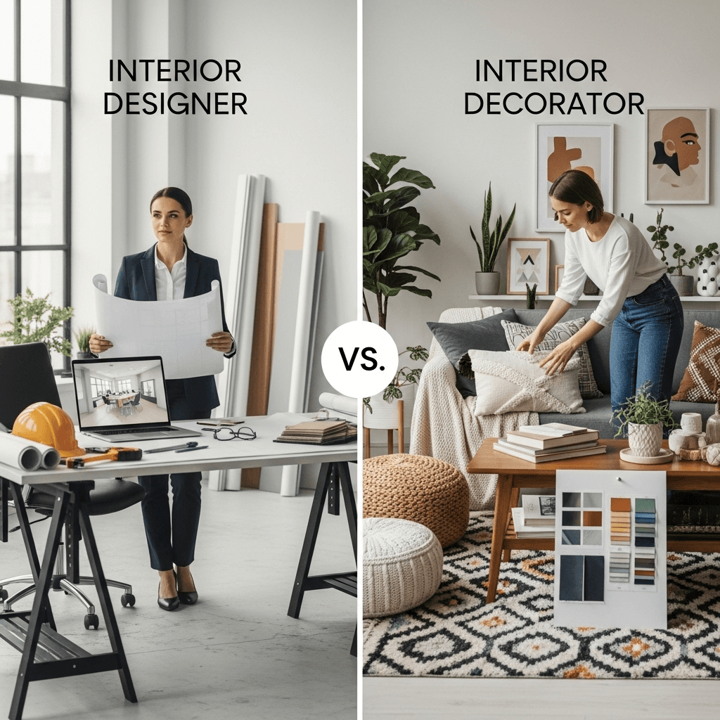 What is the Difference Between an Interior Designer and an Interior Decorator?